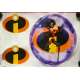 THE INCREDIBLES Original Promo Stickers x7 - 23x32 in. - 2004 - Brad Bird, Craig T. Nelson