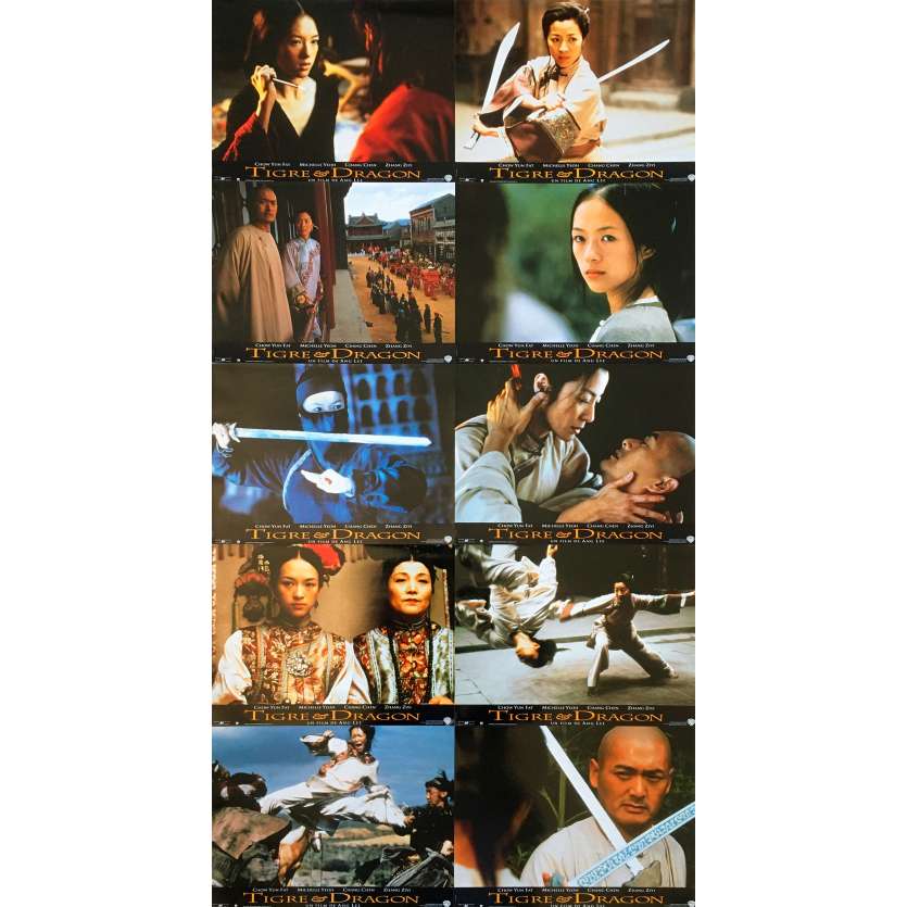 TIGRE ET DRAGON Photos de film x10 - 21x30 cm. - 2000 - Chow Yun Fat, Ang Lee