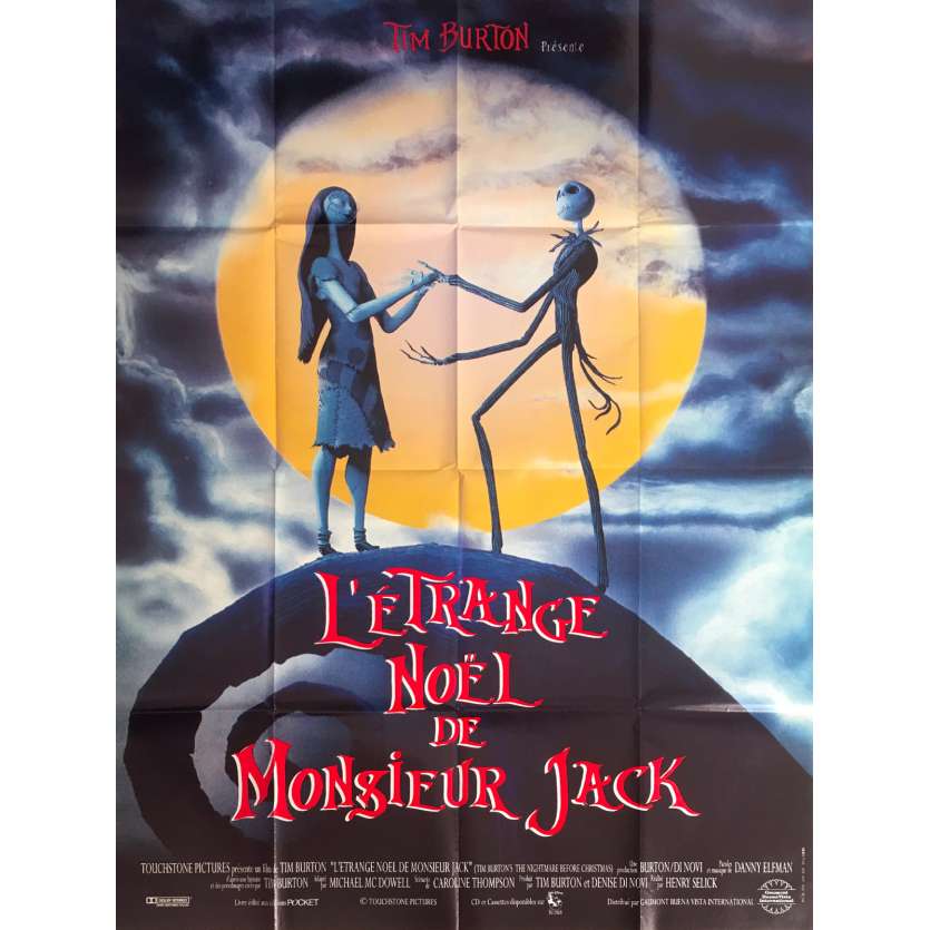 L'ETRANGE NOEL DE MONSIEUR JACK Affiche de film  - 120x160 cm. - 1993 - Danny Elfman, Tim Burton