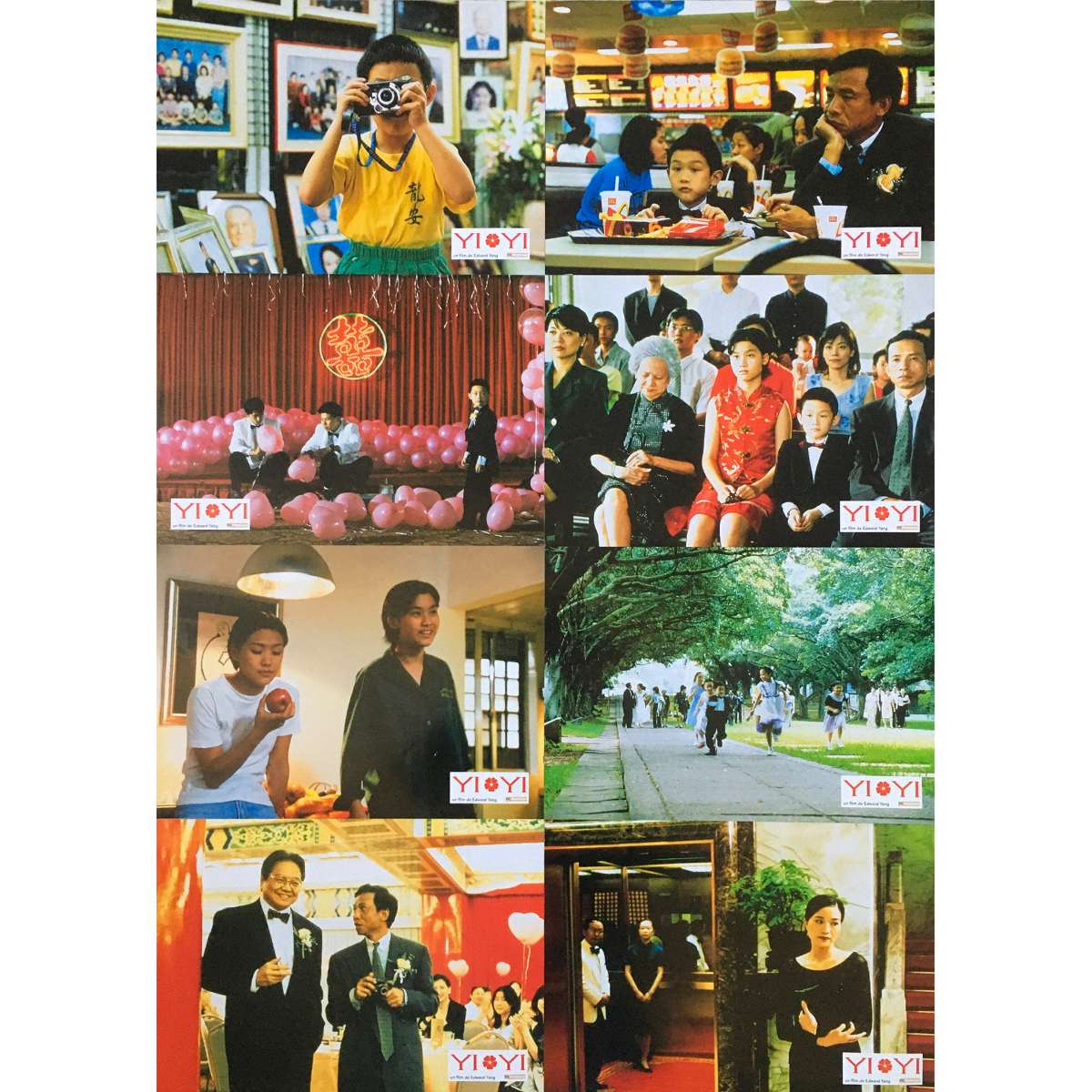 Yi yi a one and a two french lobby cards 9x12 in 2000 x8