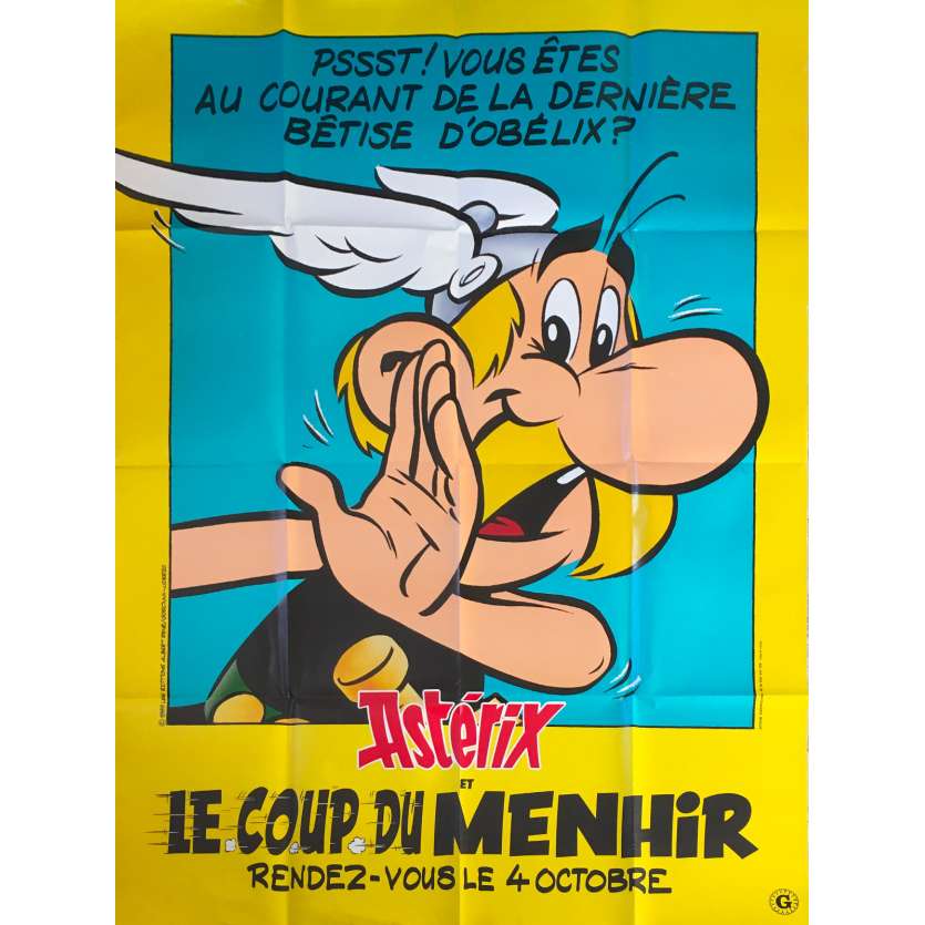 ASTERIX AND THE BIG FIGHT Original Movie Poster  - 47x63 in. - 1989 - Philippe Grimond, Roger Carel