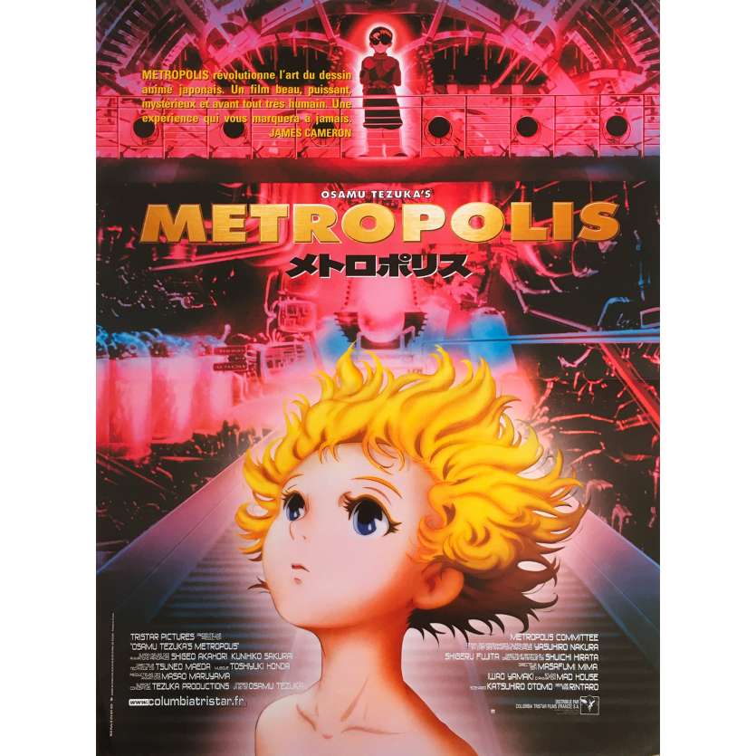 METROPOLIS Anime Original Movie Poster - 15x21 in. - 2001 - Rintaro, Toshio Furukawa
