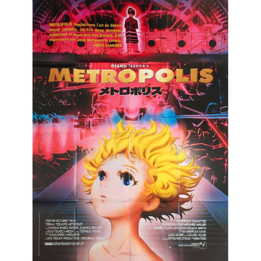 METROPOLIS Anime Original Movie Poster  - 47x63 in. - 2001 - Rintaro, Toshio Furukawa