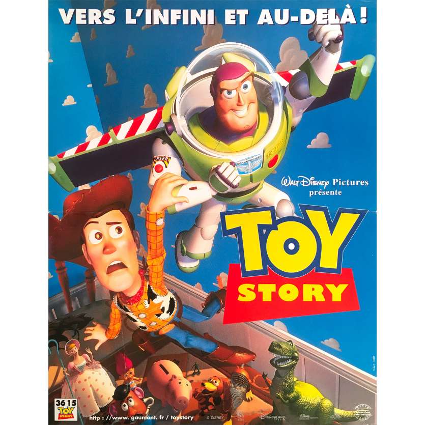 TOY STORY Original Movie Poster - 15x21 in. - 1995 - Pixar, Tom Hanks