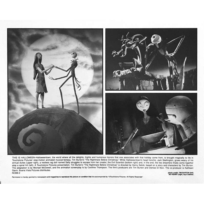 L'ETRANGE NOEL DE MONSIEUR JACK Photo de film NCBB-2 - 20x25 cm. - 1993 - Danny Elfman, Tim Burton