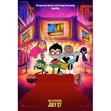 TEEN TITANS GO Original Movie Poster - 27x40 in. - 2018 - Aaron Horvath, Peter Rida Michail, Greg Cipes