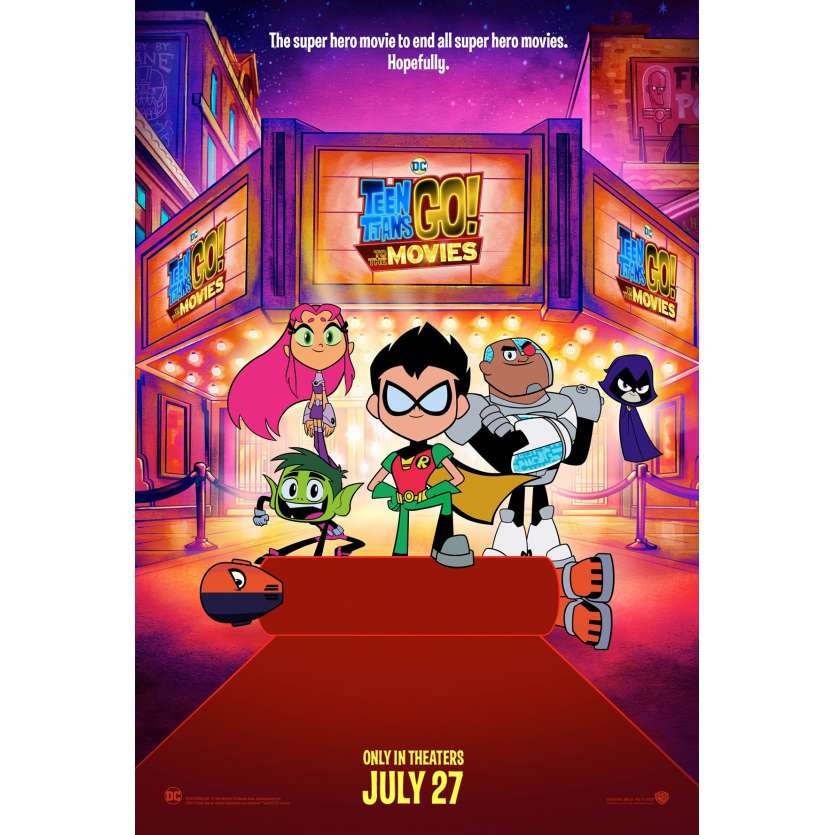 TEEN TITANS GO Affiche de film  - 69x102 cm. - 2018 - Greg Cipes, Aaron Horvath, Peter Rida Michail