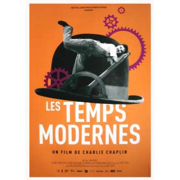 LES TEMPS MODERNES Affiche de film  - 40x60 cm. - R2020 - Paulette Goddard,, Charles Chaplin