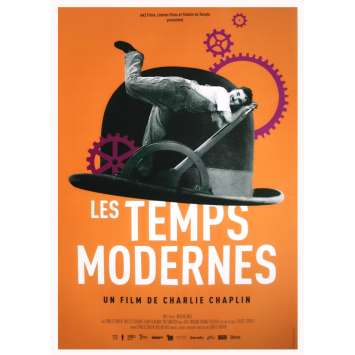 LES TEMPS MODERNES Affiche de film - 40x60 cm. - R2020 - Paulette Goddard,, Charles Chaplin