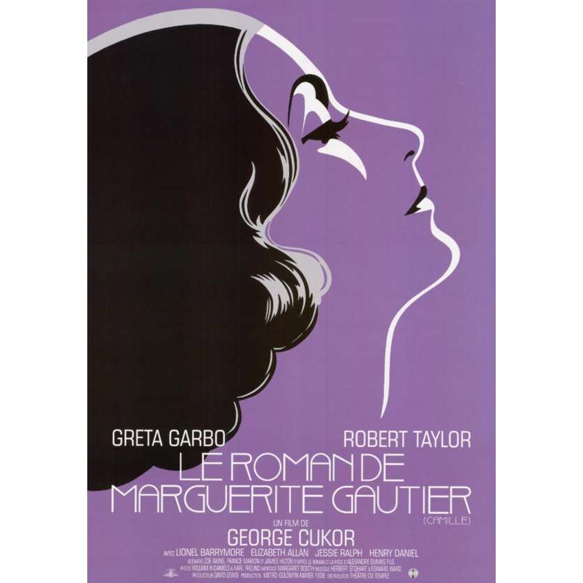 CAMILLE Original Movie Poster  - 15x21 in. - R2020 - George Cukor, Great Garbo