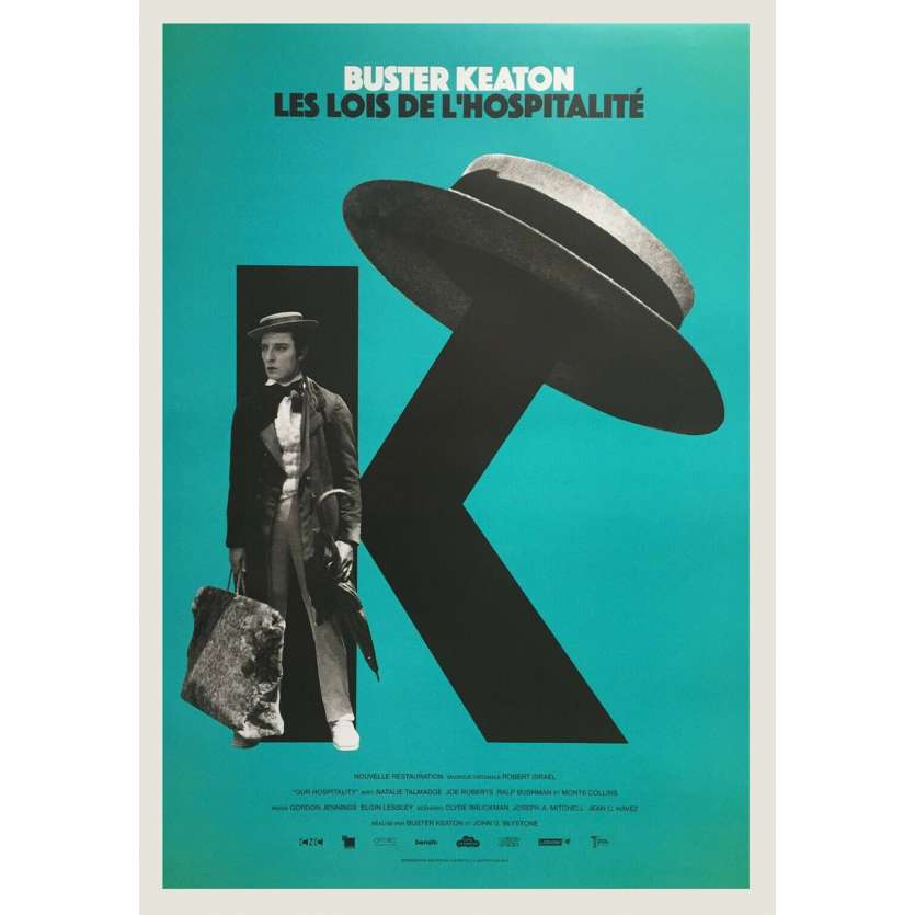 LES LOIS DE L'HOSPITALITE Affiche de film  - 40x60 cm. - R2020 - Natalie Talmadge, Buster Keaton