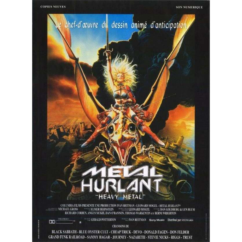 METAL HURLANT Affiche de film - 40x60 cm. - R1980 - John Candy, Gerald Potterton