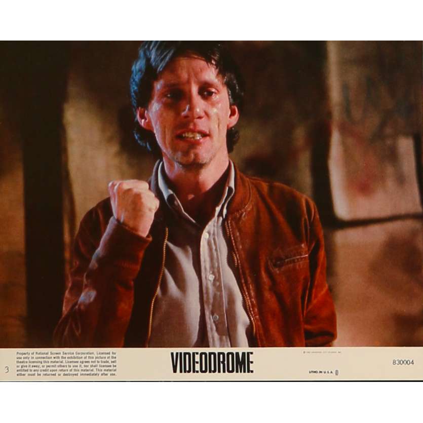 VIDEODROME Original Lobby Card N3 - 8x10 in. - 1983 - David Cronenberg, James Woods