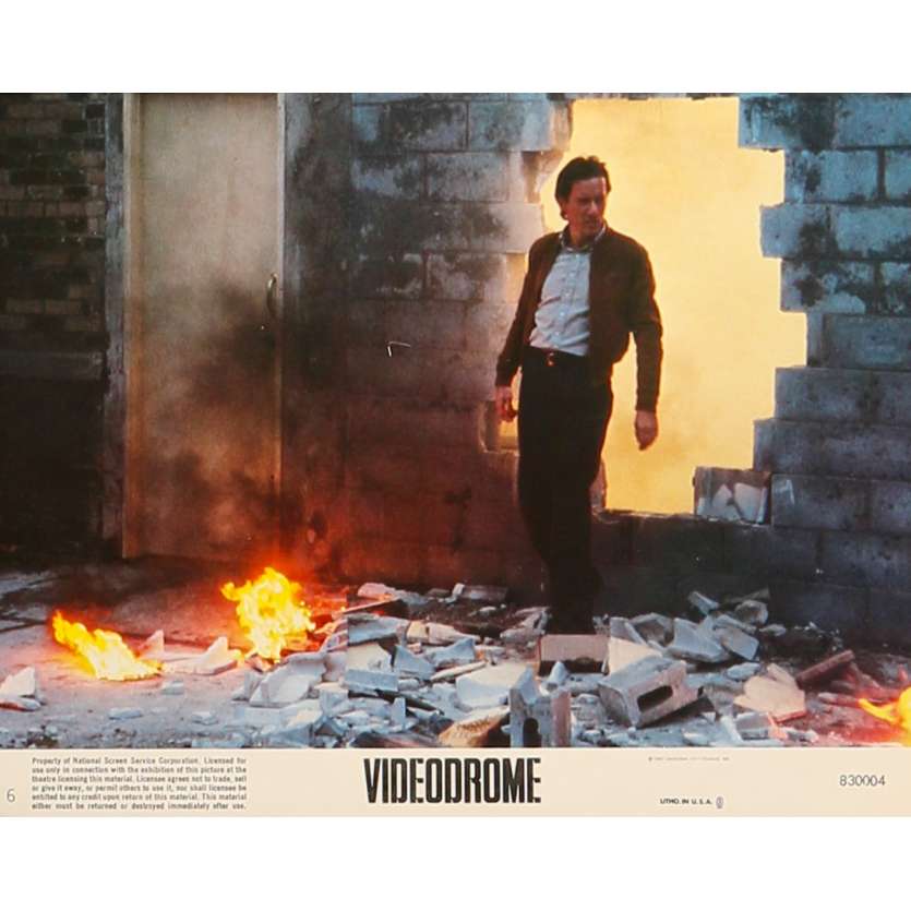 VIDEODROME Original Lobby Card N6 - 8x10 in. - 1983 - David Cronenberg, James Woods