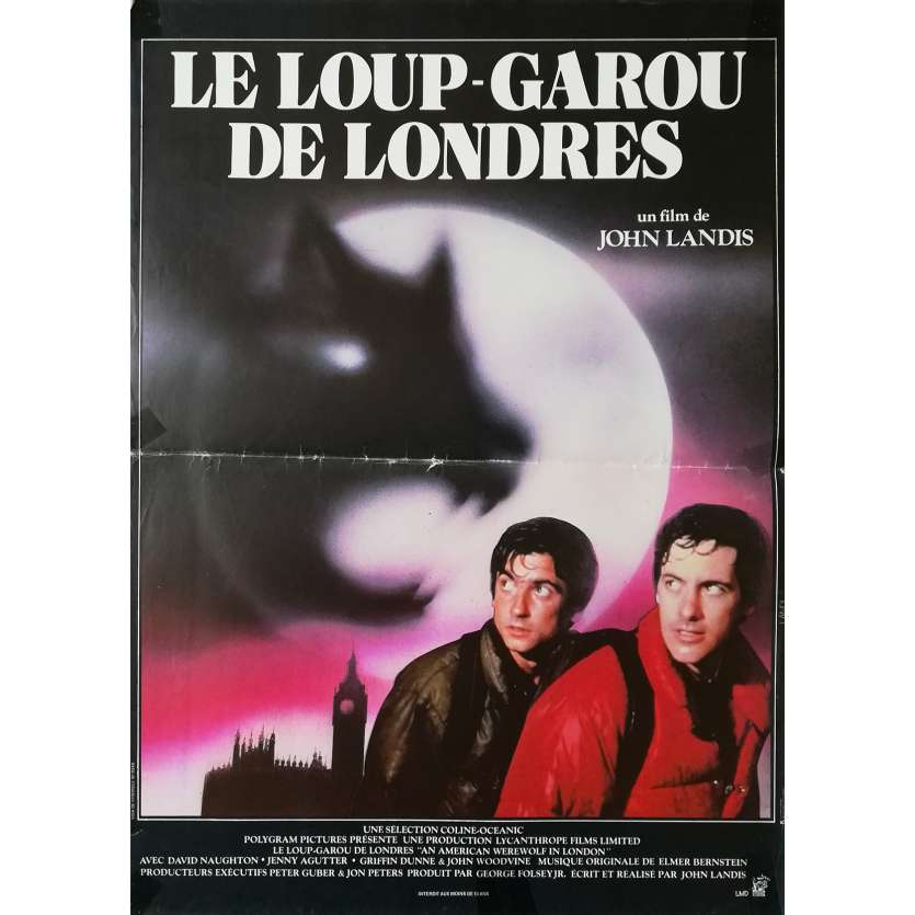 LE LOUP GAROU DE LONDRES Affiche de film - 40x60 cm. - 1981 - David Naughton, John Landis