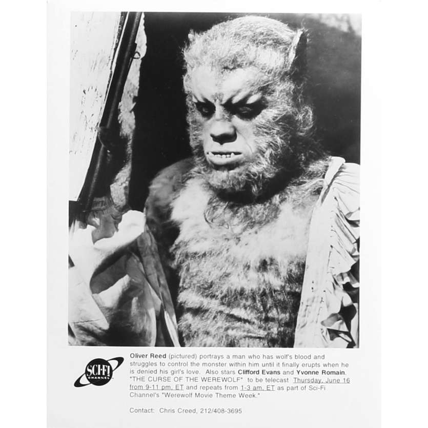 LA NUIT DU LOUP-GAROU Photo  de presse TV  - 20x25 cm. - R1980 - Oliver Reed, Terence Fisher