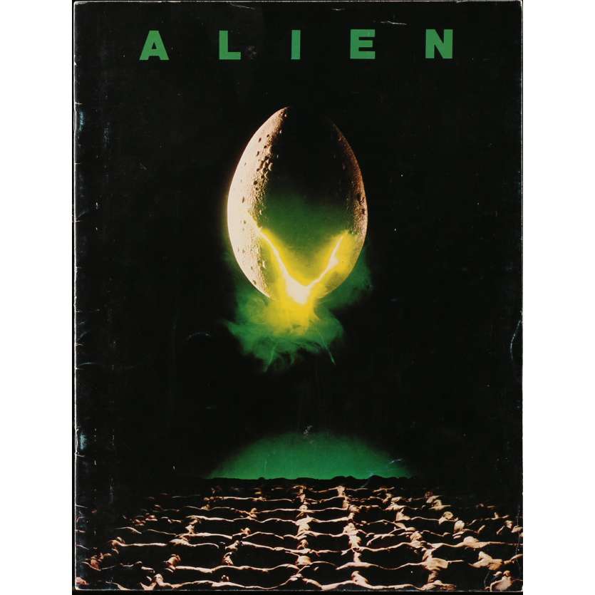 ALIEN Movie Program 9x12 in. - 1979 - Ridley Scott, Sigourney Weaver