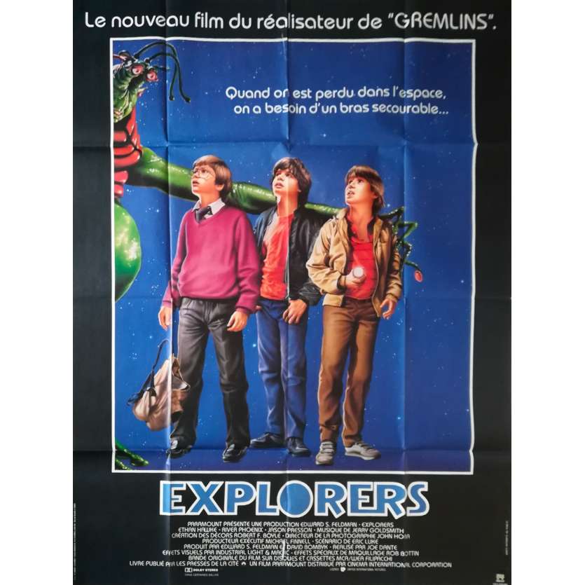 EXPLORERS Affiche de film - 120x160 cm. - 1985 - Ethan Hawke, Joe Dante
