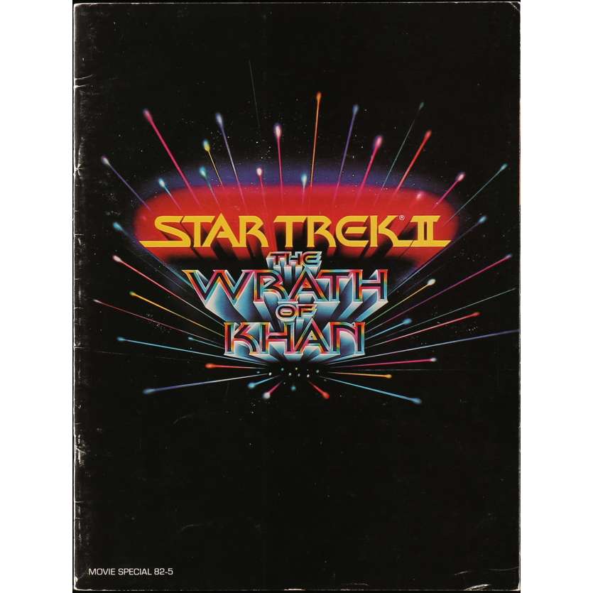 STAR TREK 2 LA COLERE DE KHAN Programme - 21x30 cm. - 1982 - Leonard Nimoy, Nicholas Meyer
