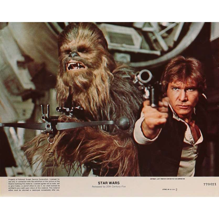 STAR WARS - A NEW HOPE Original Lobby Card N5 - 8x10 in. - 1977 - George Lucas, Harrison Ford