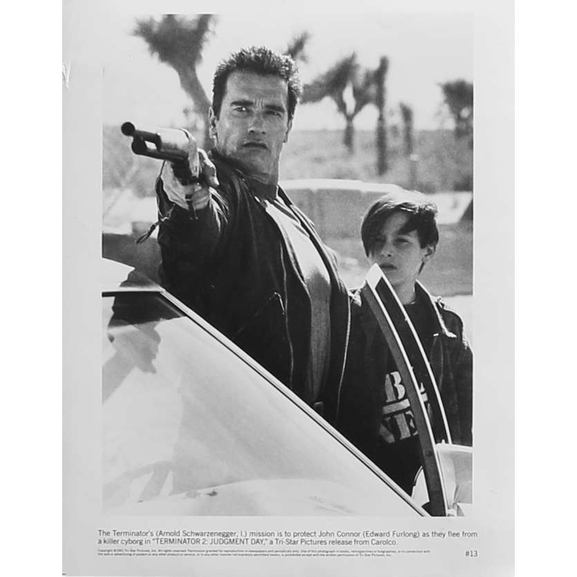 TERMINATOR 2 Photo de presse N13 - 20x25 cm. - 1992 - Arnold Schwarzenegger, James Cameron