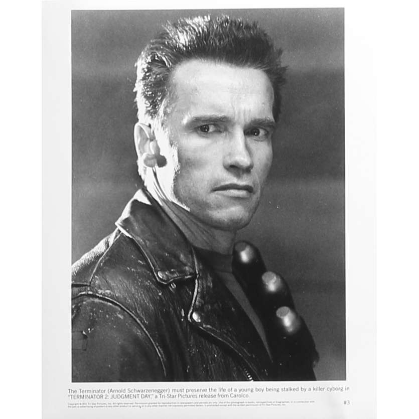 TERMINATOR 2 Photo de presse N3 - 20x25 cm. - 1992 - Arnold Schwarzenegger, James Cameron
