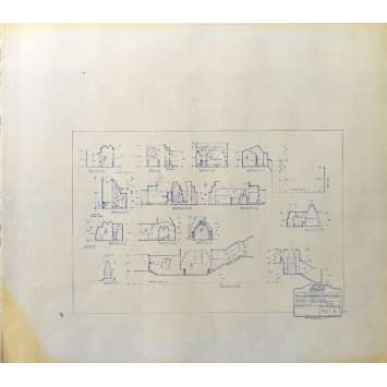 DUNE Original Blueprint - Arakeen No:14/4 - 21x24-26 in. - 1982, David Lynch