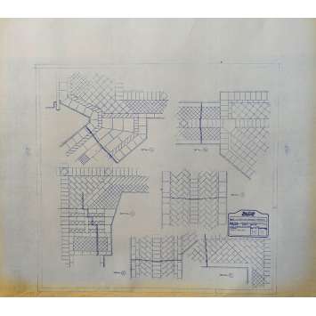 DUNE Original Blueprint - Arakeen No:15/11 - 21x24-26 in. - 1982, David Lynch