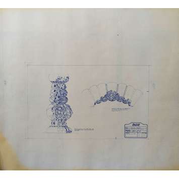 DUNE Original Blueprint - Arakeen No:15/15 - 21x24-26 in. - 1982, David Lynch