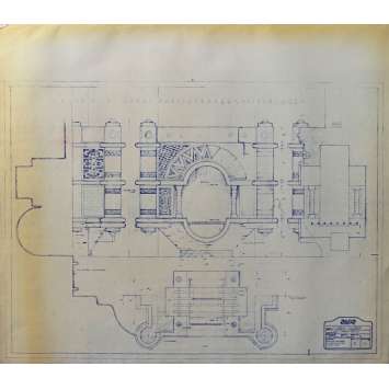 DUNE Blueprint - Arakeen No:15/6 - 45x55/60 cm. - 1982, David Lynch