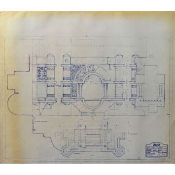 DUNE Original Blueprint - Arakeen No:15/6 - 21x24-26 in. - 1982, David Lynch