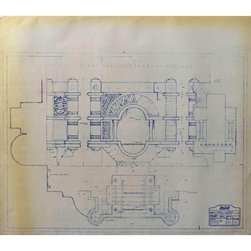 DUNE Original Blueprint - Arakeen No:15/6 - 21x24-26 in. - 1982, David Lynch