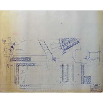 DUNE Original Blueprint - Arakeen No:15/7 - 21x24-26 in. - 1982, David Lynch
