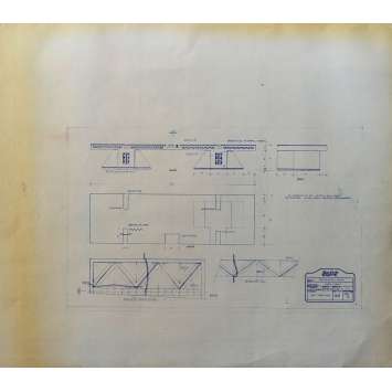 DUNE Original Blueprint - Arakeen No:38/SD1 - 21x24-26 in. - 1982, David Lynch