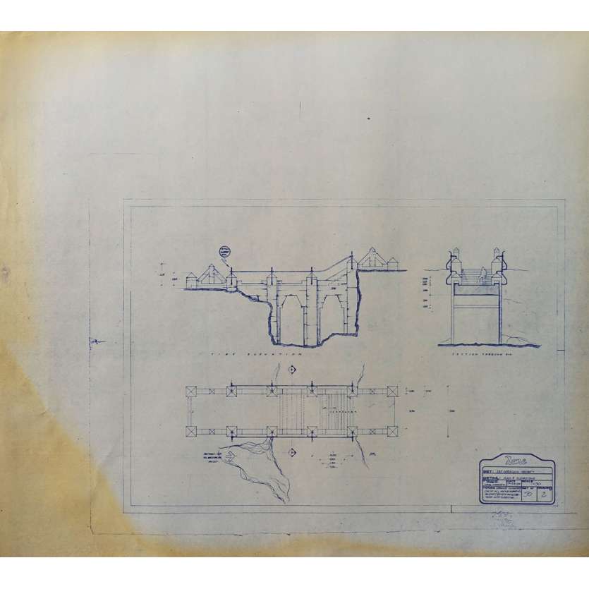DUNE Blueprint - Arakeen No:Ext/50/2 - 45x55/60 cm. - 1982, David Lynch