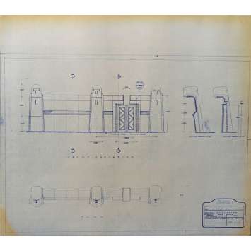 DUNE Blueprint - Arakeen No:Ext/56/1 - 45x55/60 cm. - 1982, David Lynch