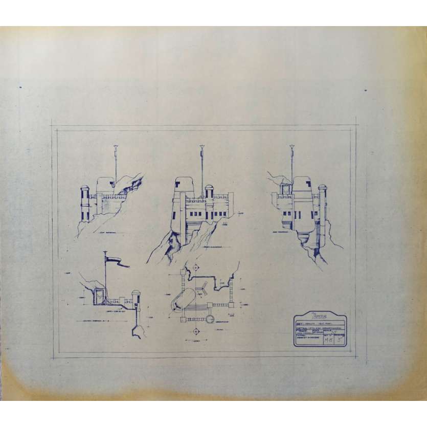 DUNE Original Blueprint - Arakeen No:Ext/M15/5 - 21x24-26 in. - 1982, David Lynch