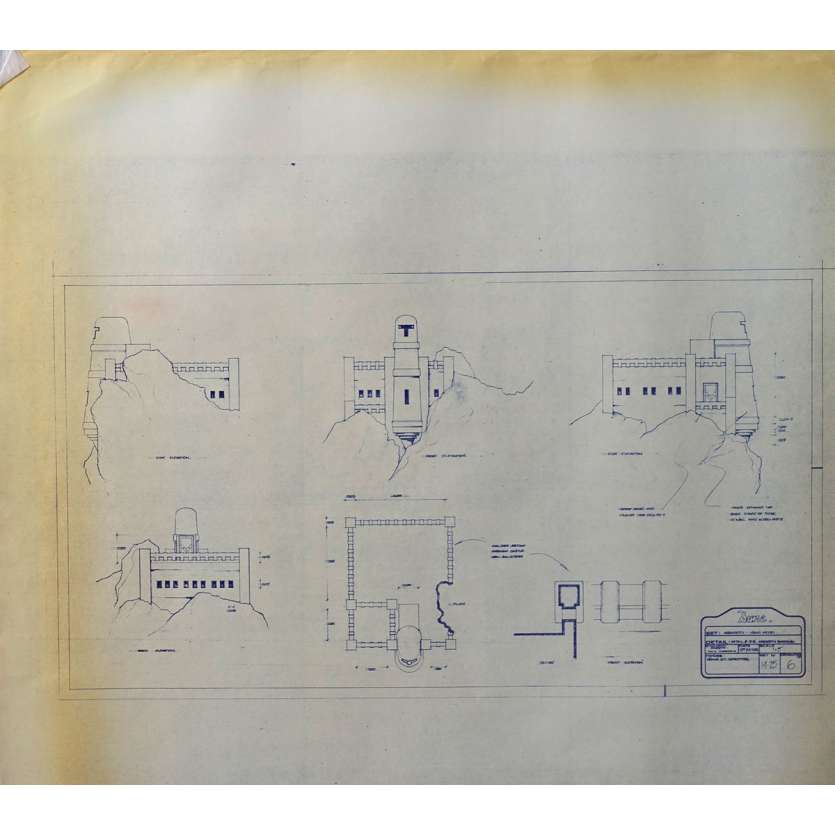 DUNE Blueprint - Arakeen No:Ext/M15/6 - 45x55/60 cm. - 1982, David Lynch