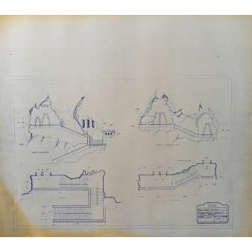 DUNE Original Blueprint - Arakeen No:Ext/M15/7 - 21x24-26 in. - 1982, David Lynch