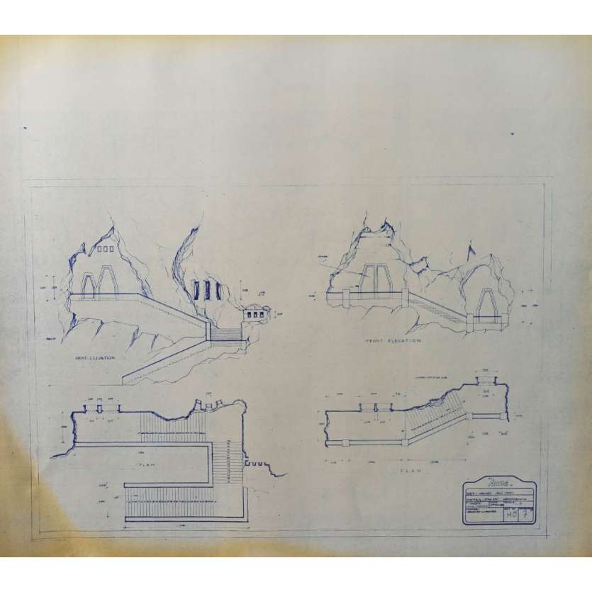 DUNE Blueprint - Arakeen No:Ext/M15/7 - 45x55/60 cm. - 1982, David Lynch