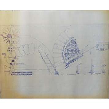 DUNE Original Blueprint - Arakeen No:NA/NA - 21x24-26 in. - 1982, David Lynch