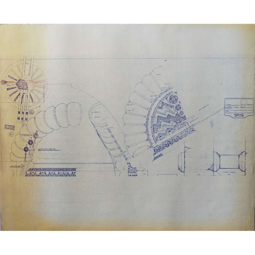 DUNE Blueprint - Arakeen No:NA/NA - 45x55/60 cm. - 1982, David Lynch