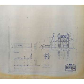 DUNE Original Blueprint - Caladan No:Ext33/1 - 21x24-26 in. - 1982, David Lynch