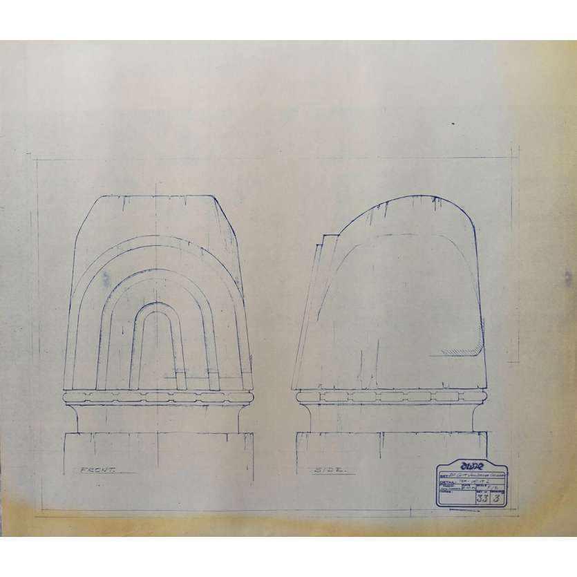 DUNE Original Blueprint - Caladan No:Ext33/3 - 21x24-26 in. - 1982, David Lynch