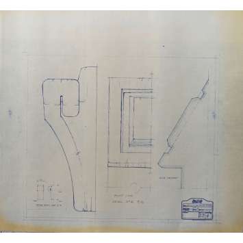 DUNE Blueprint - Caladan No:Ext33/4 - 45x55/60 cm. - 1982, David Lynch