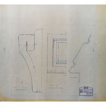 DUNE Original Blueprint - Caladan No:Ext33/4 - 21x24-26 in. - 1982, David Lynch