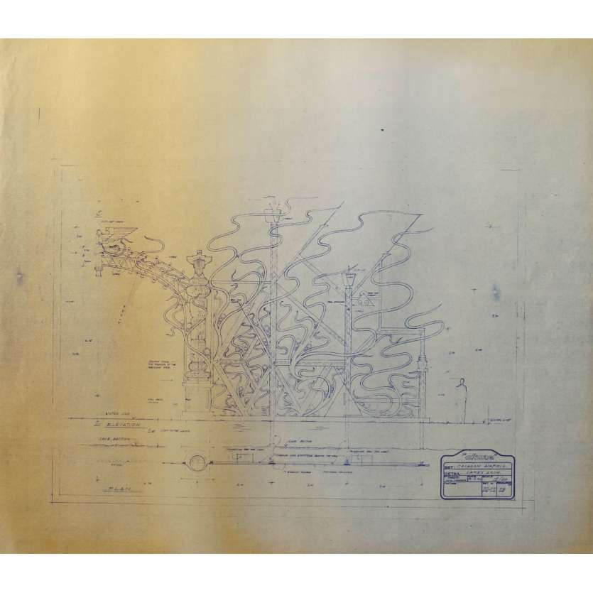DUNE Blueprint - Caladan No:Ext/M11/9 - 45x55/60 cm. - 1982, David Lynch