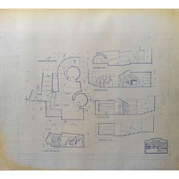 DUNE Blueprint - Sietch Tabr No:22/1 - 45x55/60 cm. - 1982, David Lynch