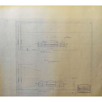 DUNE Original Blueprint - Sietch Tabr No:48/3 - 21x24-26 in. - 1982, David Lynch