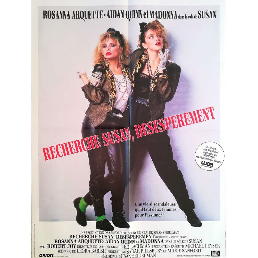 DESPERATELY SEEKING SUSAN Original Movie Poster - 23x32 in. - 1985 - Susan Seidelman, Madonna, Rosanna Arquette